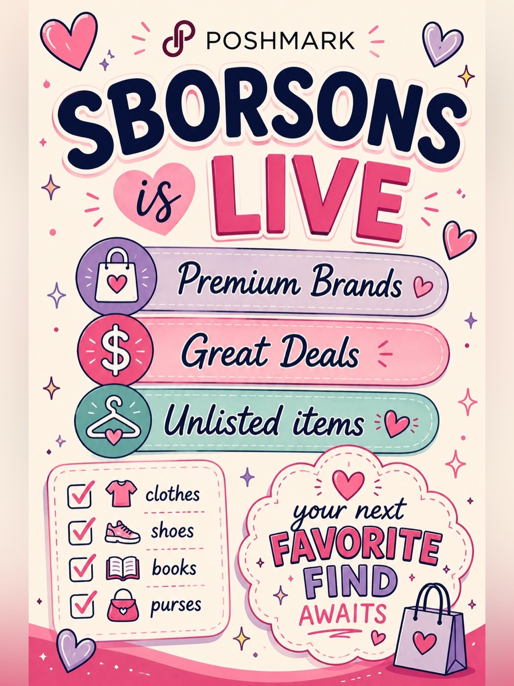 SBORSONS is LIVE Pink Promotional Poster